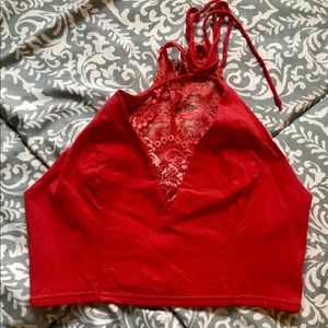 Free People lace bralette/ halter top